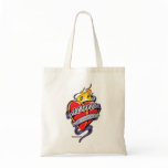 ADHD Tattoo Heart Tote Bag
