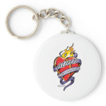 ADHD Tattoo Heart Key Chains
