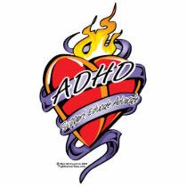 ADHD Tattoo Heart photo sculptures by fightcancertees ADHD Tattoo Heart photo sculptures
