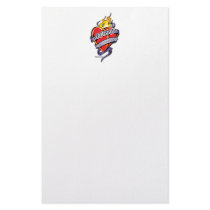 ADHD Tattoo Heart stationery