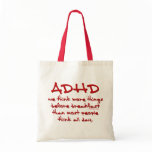 ADHD Think More Canvas Bag