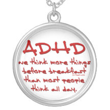 ADHD Think More Necklace