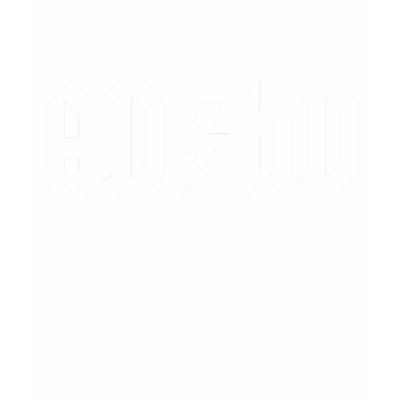 ADHD White T Shirts by CrazyClara