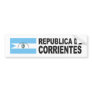 Adhesive for Car - Republic of Corrientes Bumper Sticker