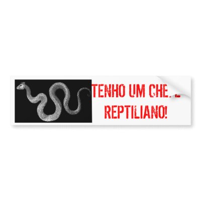 ADHESIVE HEAD REPTILIANO BUMPER STICKERS by PMISTORE