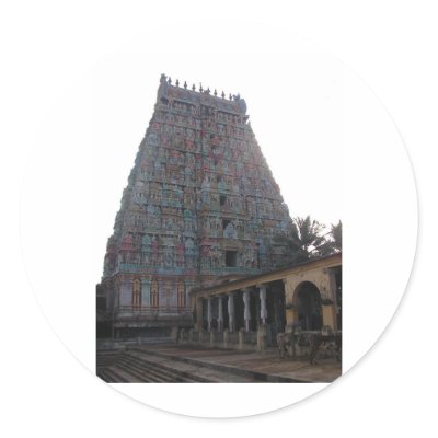 Adi Kumbeswarar Temple Round Sticker by TheCommitteeTo