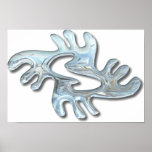 Adinkra-peace-glass Poster