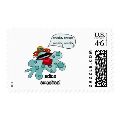Adios Amoebas Stamps by SuperBug