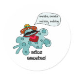 Adios Amoebas Round Stickers