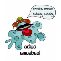 Adios Amoebas t-shirts by SuperBug Adios Amoebas t-shirts