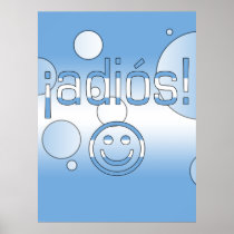¡Adiós! Argentina Flag Colors Pop Art Print