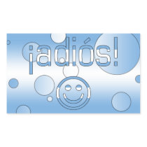 ¡Adiós! Argentina Flag Colors Pop Art Rectangular Stickers
