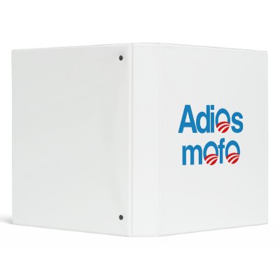 Adios Mofo Vinyl Binder by Politicaltshirts