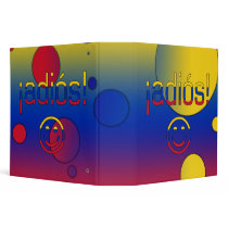 ¡Adiós! Venezuela Flag Colors Pop Art 3 Ring Binders
