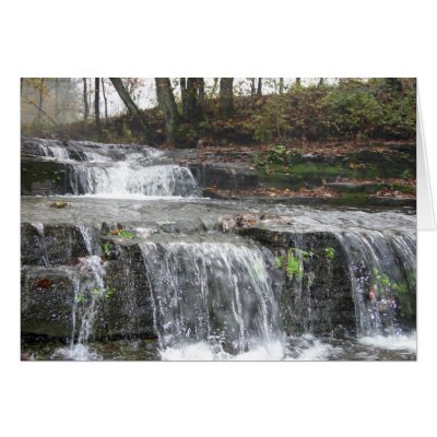 Adirondack Falls by Traveler Wendell Greeting Cards by agoraphoto