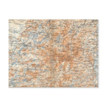 Adirondack Map Postcard by ZephyrusBooks Adirondack Map Postcard