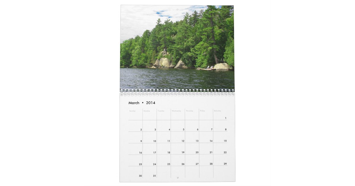 Adirondack Moments Calendar Zazzle