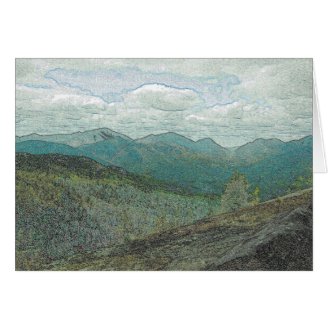 Adirondack Mountain Peaks Panorama Cards
