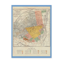 Adirondack Survey Sketch - Verplanck Colvin Map postcards by ZephyrusBooks Adirondack Survey Sketch - Verplanck Colvin Map postcards