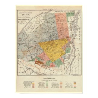 Adirondack Survey Sketch - Verplanck Colvin Map print