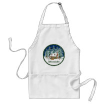Adirondack Winter Cabin aprons by TheChristmasBoutique Adirondack Winter Cabin aprons