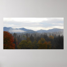 Adirondacks High Peaks Mountains Autumn Print