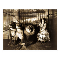 Adjie and the Lions 1899 postcards