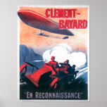 Adjudant Vincenot WWI Airship Promotional Poster posters