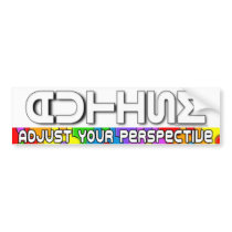 Adjust Your Perspective Bumper Sticker