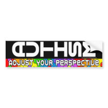 Adjust Your Pespective Bumper Sticker