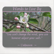 ADJUST YOUR SAILS - Apple Blossoms I mousepads