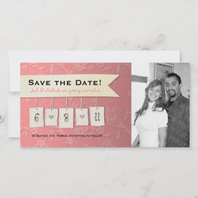 Adjustable Color: DIY Save the Date Photo Cards