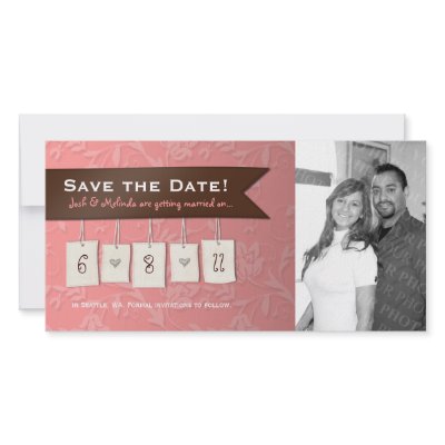 Adjustable Color: DIY Save the Date Photo Cards