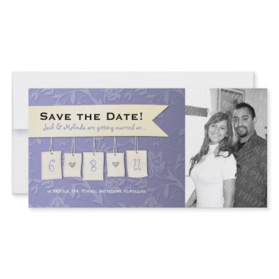 Adjustable Color: DIY Save the Date Photo Cards by foreverwedding