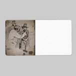 Adjusting a Little Girl's Bonnet labels