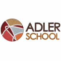Adler School Zippered Hoodie w/ Embroidered Logo embroidered shirts by Adler_School Adler School Zippered Hoodie w/ Embroidered Logo embroidered shirts