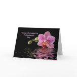 Admin Pro Day Pink Orchid Reflection Greeting Card