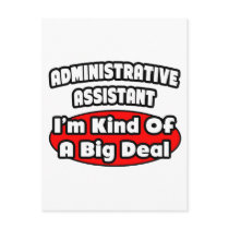 Administrative Assistant...Big Deal Postcard