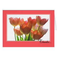 Administrative Assistant Day Card -- Orange Tulips
