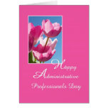 Administrative Assistant Day Card -- Pink Tulips