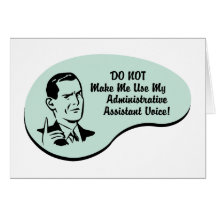 Administrative Assistant Voice Greeting Cards
