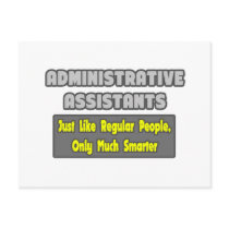Administrative Assistants...Smarter Post Card