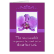 Administrative Professional Day Card -- Orchid