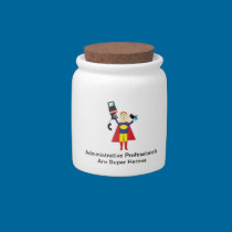 Administrative Professional Super Hero (Blonde) candy jars