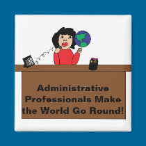 Administrative Professional World Magnet magnets