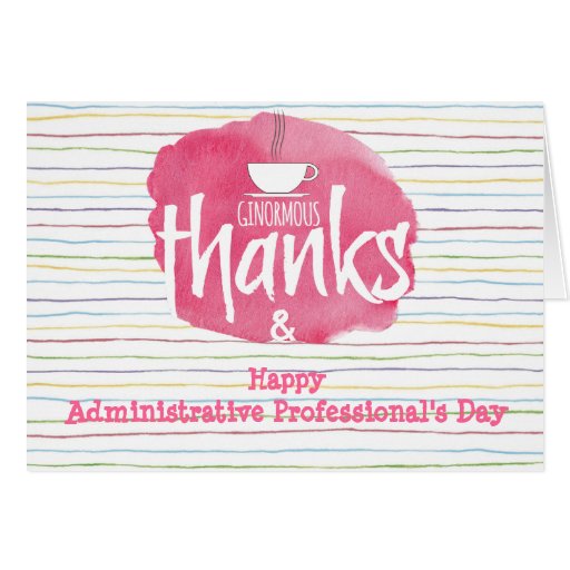 Administrative Professional's Appreciation Card | Zazzle