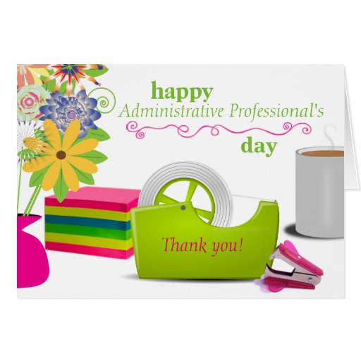 Administrative Professional's Day Card Zazzle