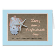 Administrative Professionals Day Card -- Beach
