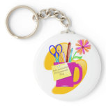 Administrative Professionals Day Design Keychain
