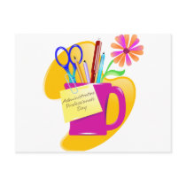 Administrative Professionals Day Design postcards by doonidesigns Administrative Professionals Day Design postcards